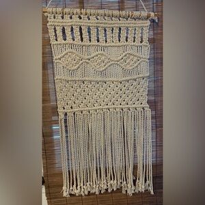 Boho Cream Macrame Wall Tapestry